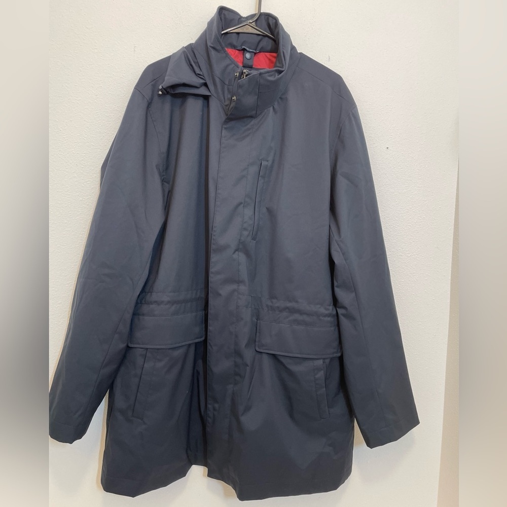 Brooks Brothers Blue Polyester Trench Men’s Size XL